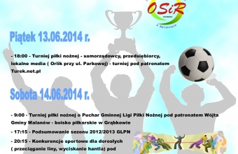 plakat XII dni malanowa na sportowo